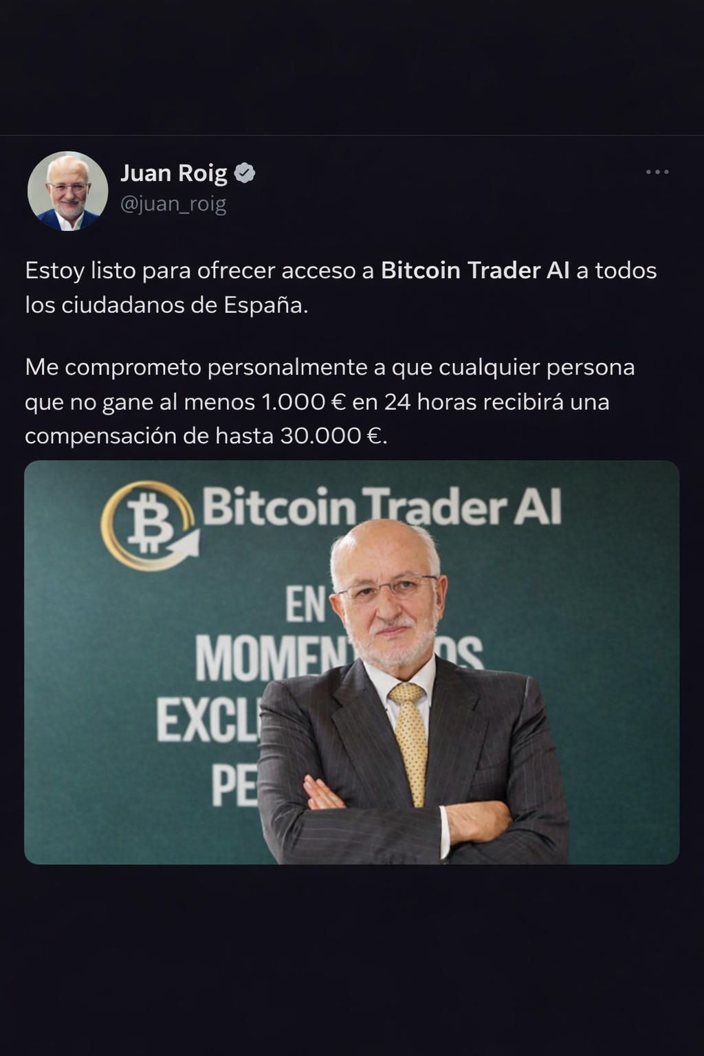 Juan Roig en X (Twitter)
